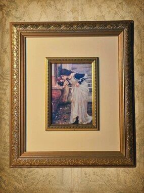 Springs & Sleeping Waters ⛲️🧚‍♀ J.W. Waterhouse The Shrine Framed Art Print 5x7